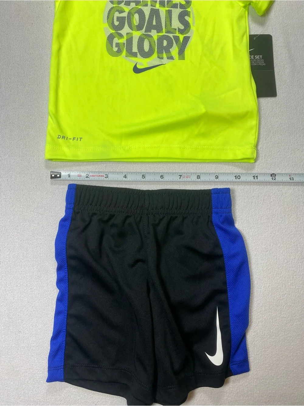 Nike Dri Fit 24M tee and shorts NWT. See description.